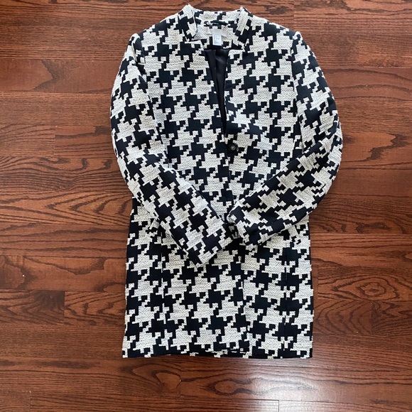 H&M Jackets & Blazers - H&M Houndstooth Pea Coat